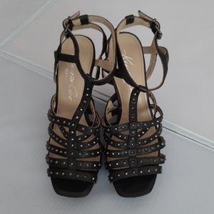 Kenneth Cole Reaction Studded Stacked Heel Sandals